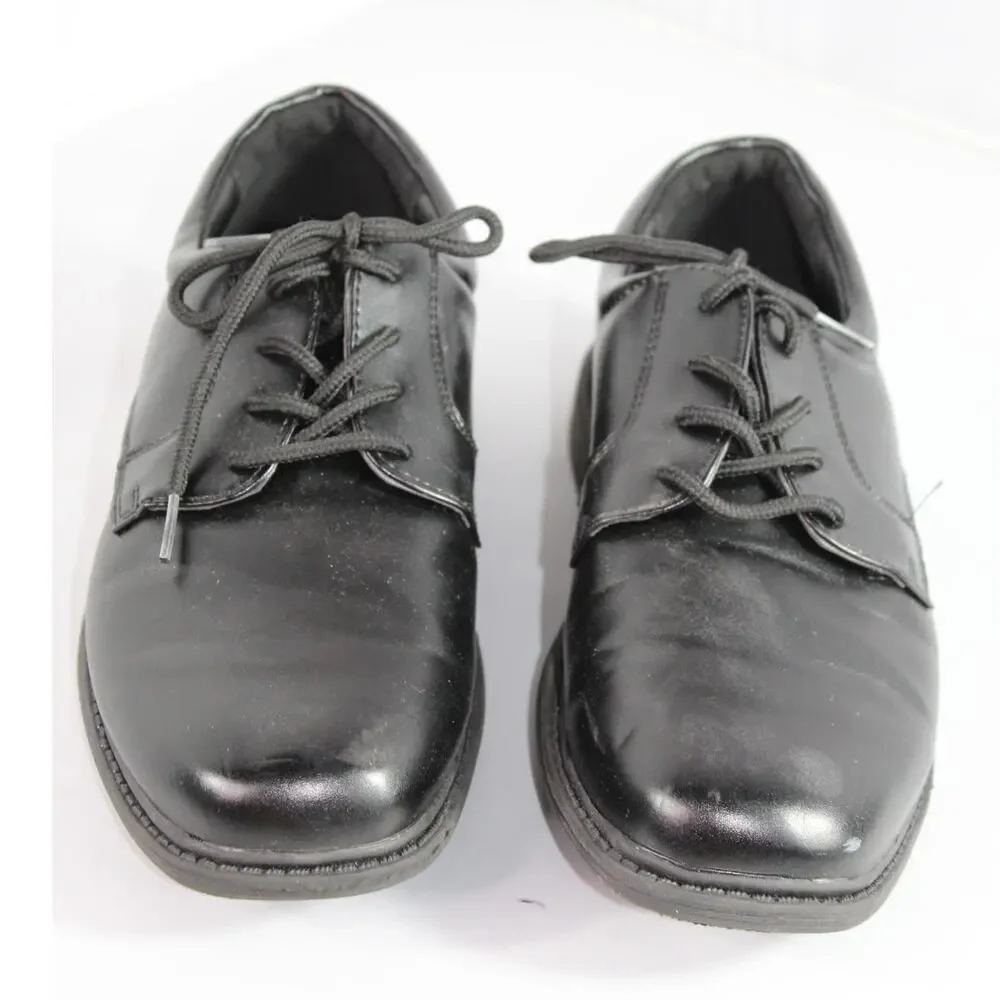 Stacy Adams Boys Black Oxford Dress Shoes Lace Up Formal School Uniform Size 4M